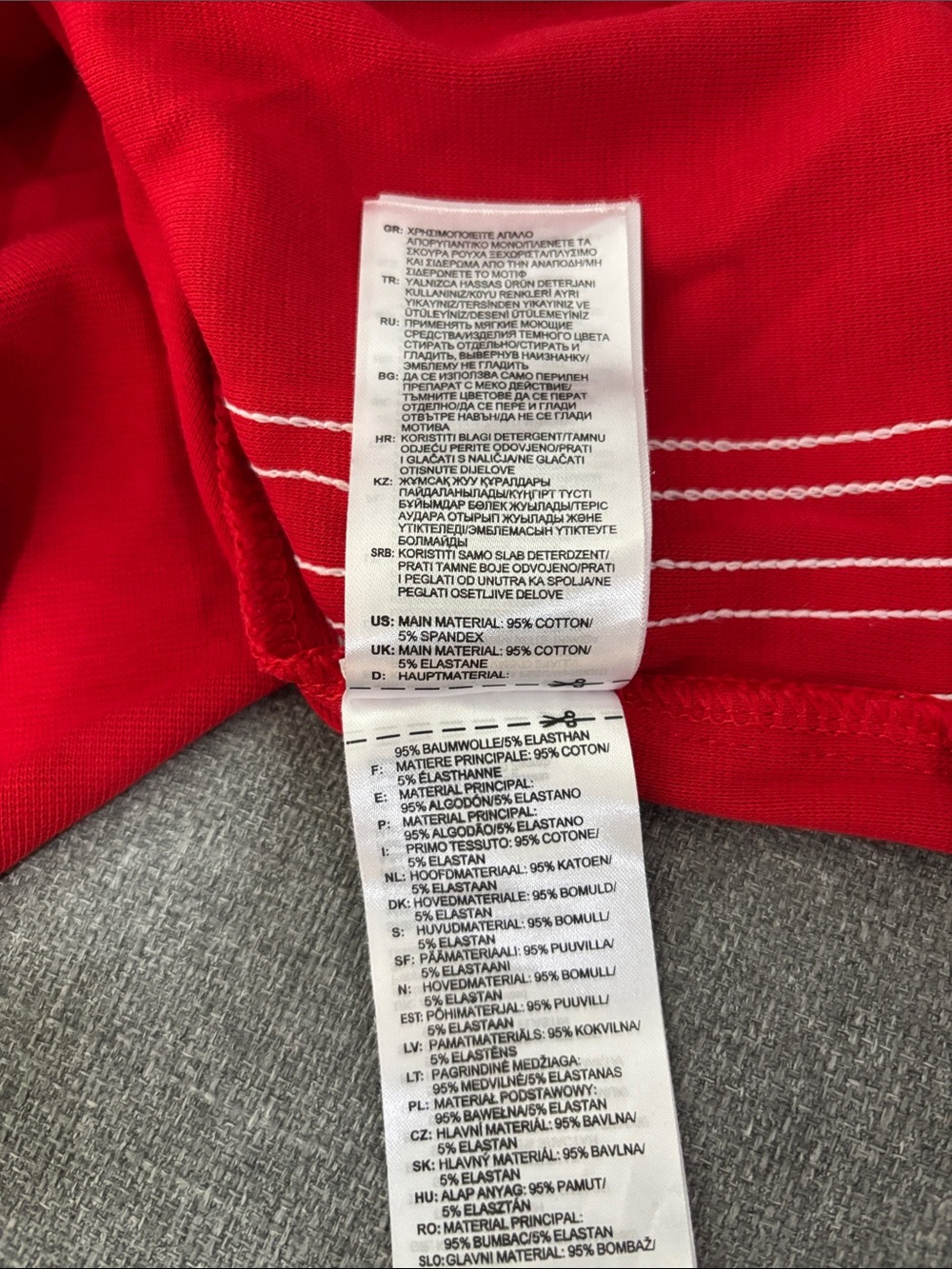 Adidas Originals Adicolor Racerback Red Dress with White Stripes Size Medium - Picture 11 of 15